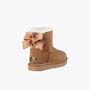 Ugg Customizable Bailey Bow Mini Klassiska Stövlar Dam Bruna (169452GMK)